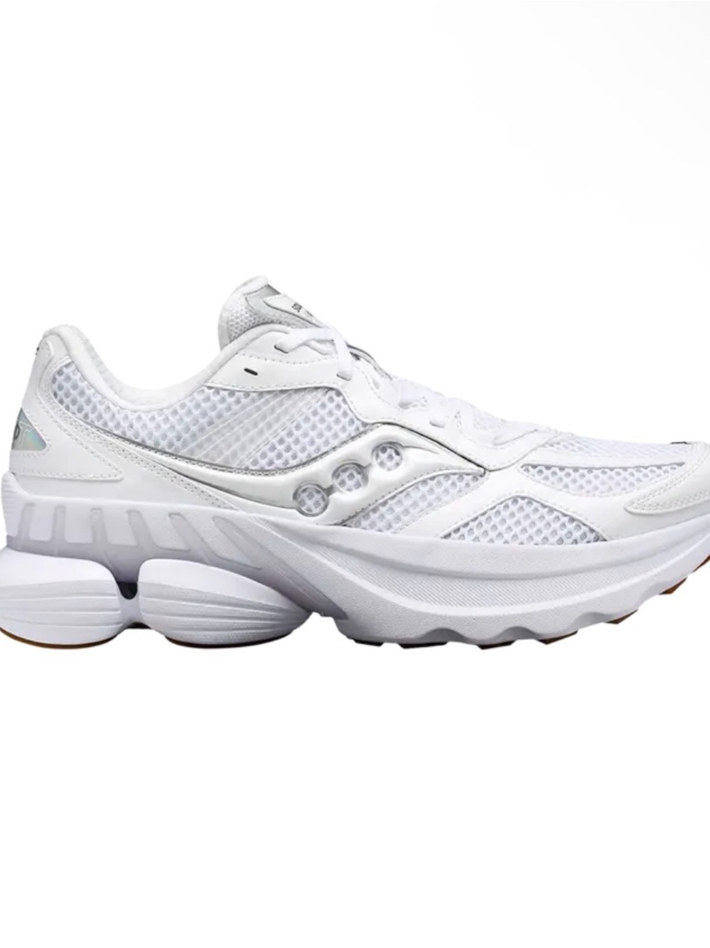 Saucony Women's GRID NXT White Mesh leather Lace-Up Athletic Sneakers NEW 12